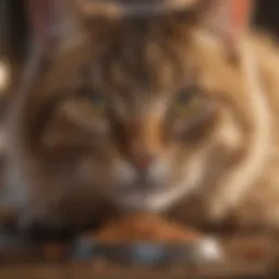 Nutrient-rich dry cat food for weight management