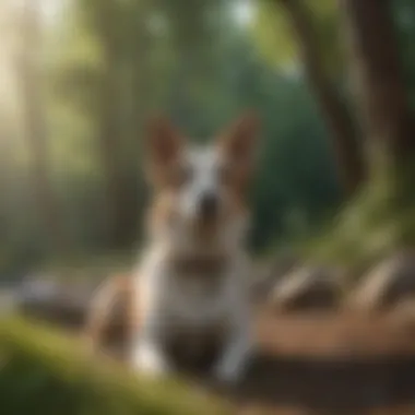 Pets Embracing Nature's Wellness A serene landscape showcasing pets enjoying nature, emphasizing a holistic lifestyle