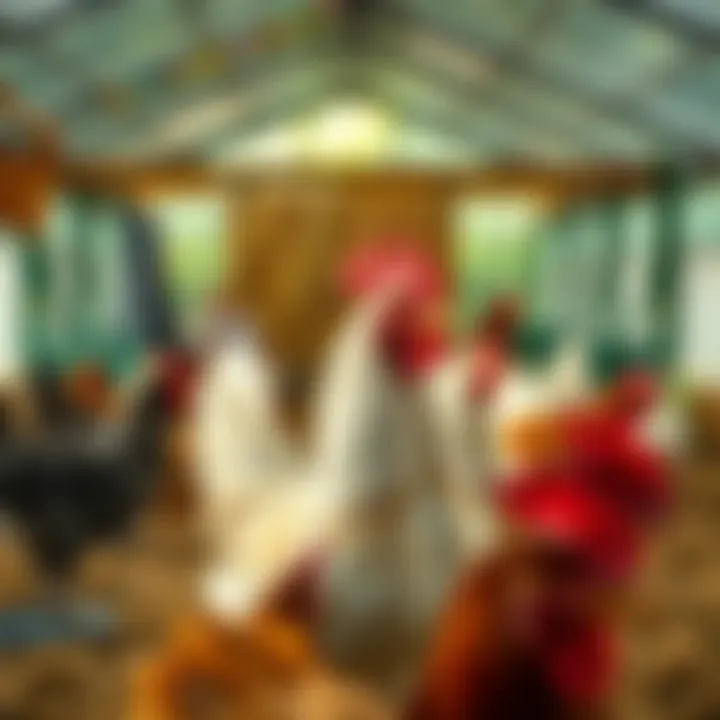 Ideal Poultry Environment A tranquil poultry environment for optimal egg production