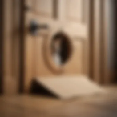 Natural Wooden Pet Door Flap Natural wooden pet door flap