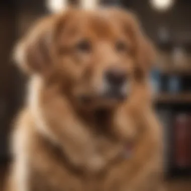 Pet Owner Discussing Grooming Experience on Reddit Pet owner sharing a grooming experience on Reddit
