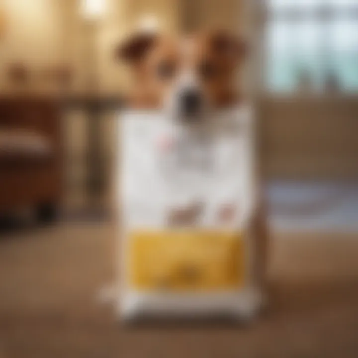 Purina One dog food bag displayed at Walmart