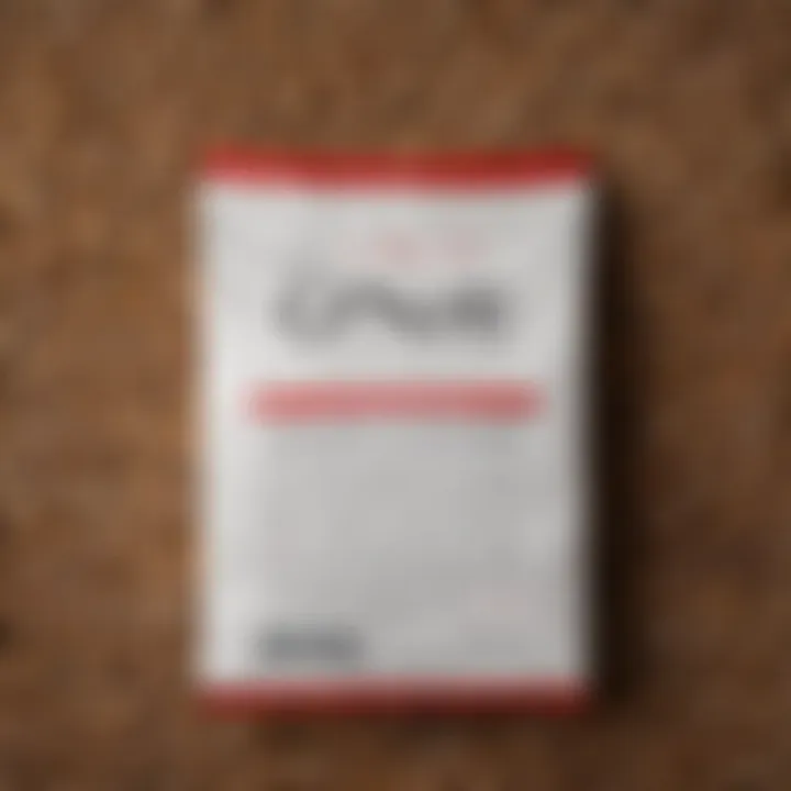 Close-up of Purina One ingredient list