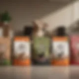 A selection of Purina Pro Plan small breed dog food bags displayed at PetSmart.
