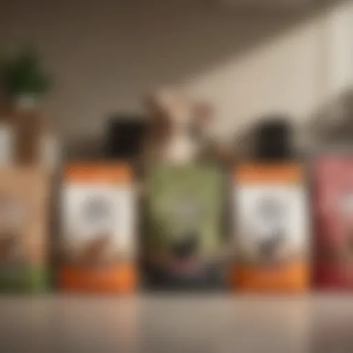 A selection of Purina Pro Plan small breed dog food bags displayed at PetSmart.