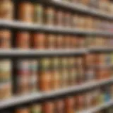 A variety of Rachel Ray cat food products displayed on a Walmart shelf.