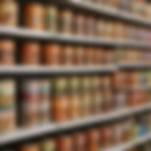 A variety of Rachel Ray cat food products displayed on a Walmart shelf.