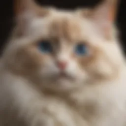 Elegant Ragdoll Munchkin cat showcasing its unique features