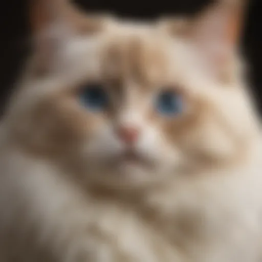 Elegant Ragdoll Munchkin cat showcasing its unique features