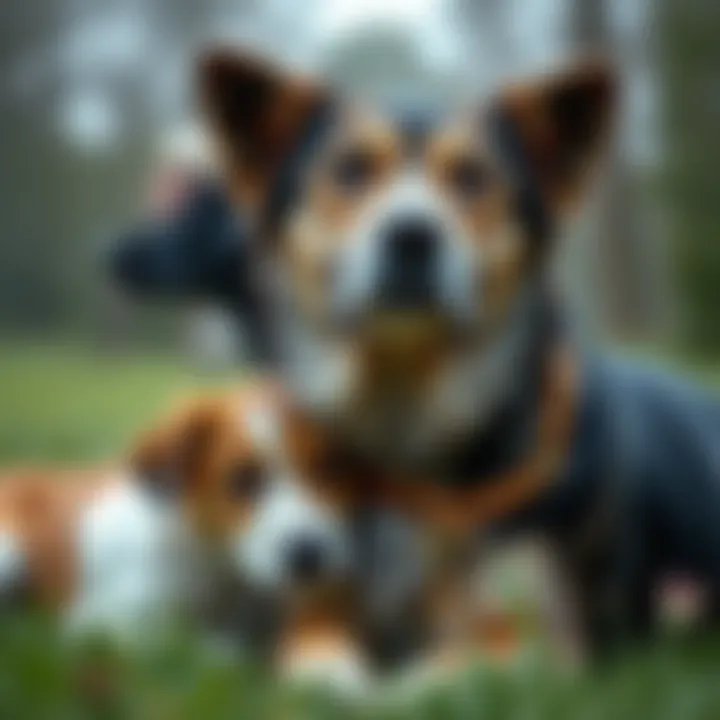 Poets and Their Inspiring Canine Companions An artistic portrayal of various famous poets with their dogs