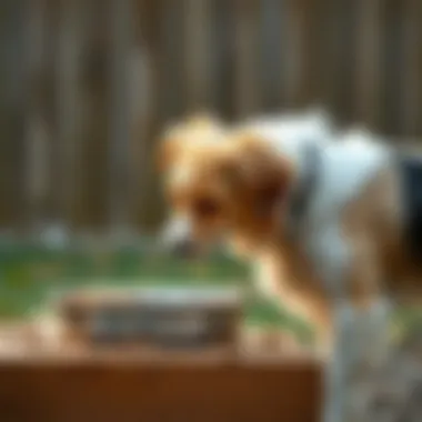 Dog Feeding Posture Benefits Illustration of dog feeding posture benefits