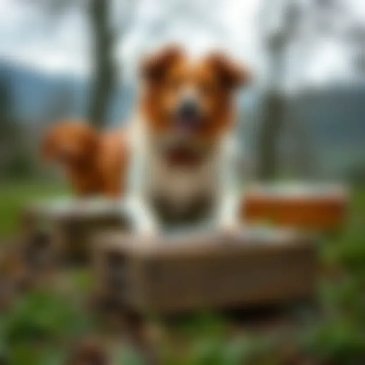Different designs of raised dog feeders