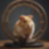 A Syrian hamster enjoying a silent wheel in its habitat