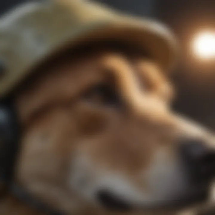 Close-up of a halo's design showcasing its comfort features.