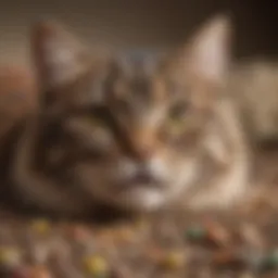 A collection of various compostable cat litter types showcasing their natural materials.