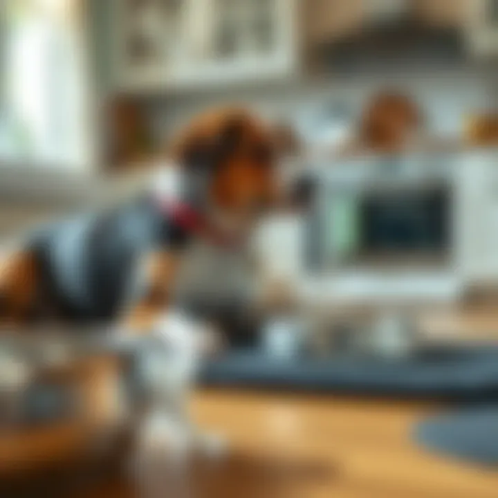 Non-Slip Dog Bowl Mat for Hygiene and Safety Non-slip dog bowl mat in a clean kitchen setting