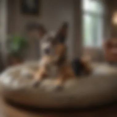 Durable Waterproof Dog Bed Durable waterproof dog bed with a dog lounging on it