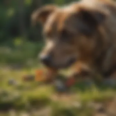 Illustration of nutritional benefits of wild foods for pet health