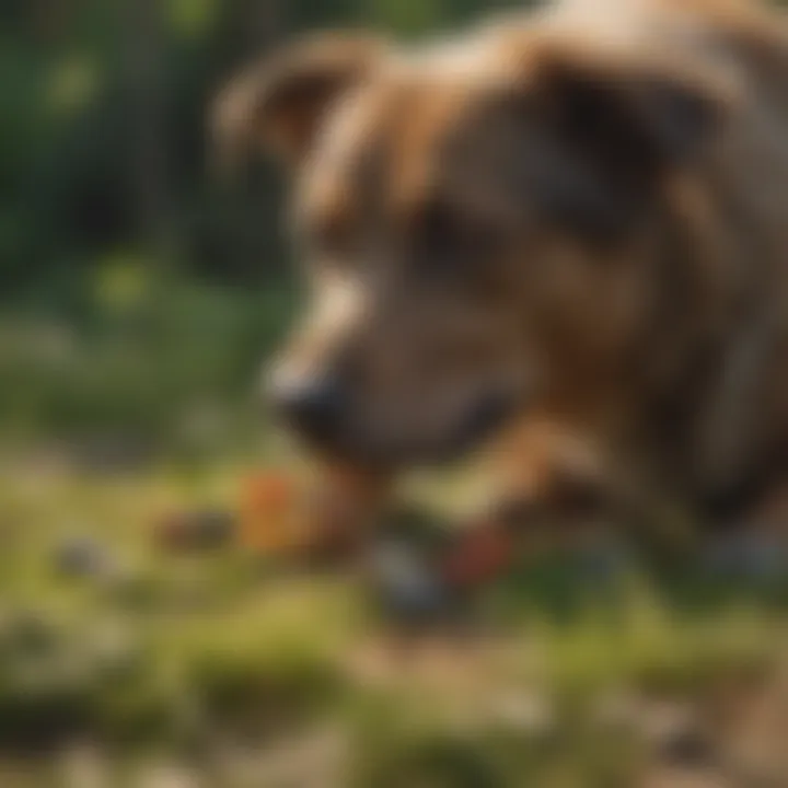Illustration of nutritional benefits of wild foods for pet health
