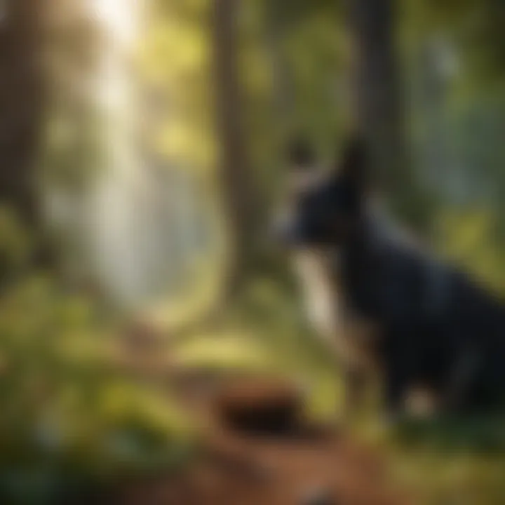 Pet owner researching safe foraging practices for wild foods