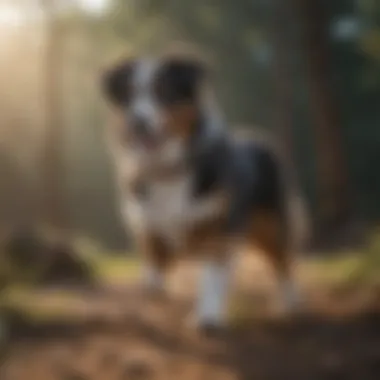 Adaptability of Australian Shepherds in Diverse Environments Australian Shepherd in a dynamic outdoor setting