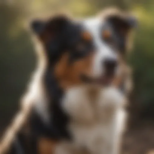 Australian Shepherd displaying problem-solving skills