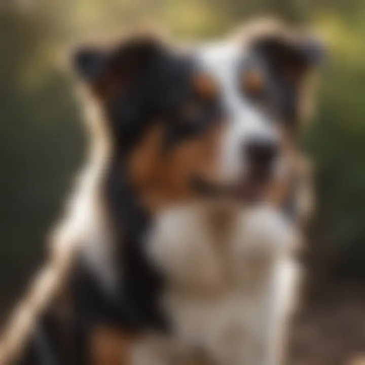 Australian Shepherd displaying problem-solving skills