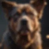 A powerful and alert breed showcasing its natural instincts