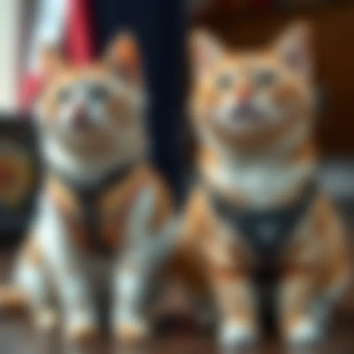 Comparison of Cat Harness Types Comparative image showcasing various types of cat harnesses