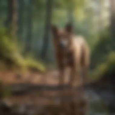 Nature-Inspired Names for Dogs A serene landscape with a dog enjoying nature.