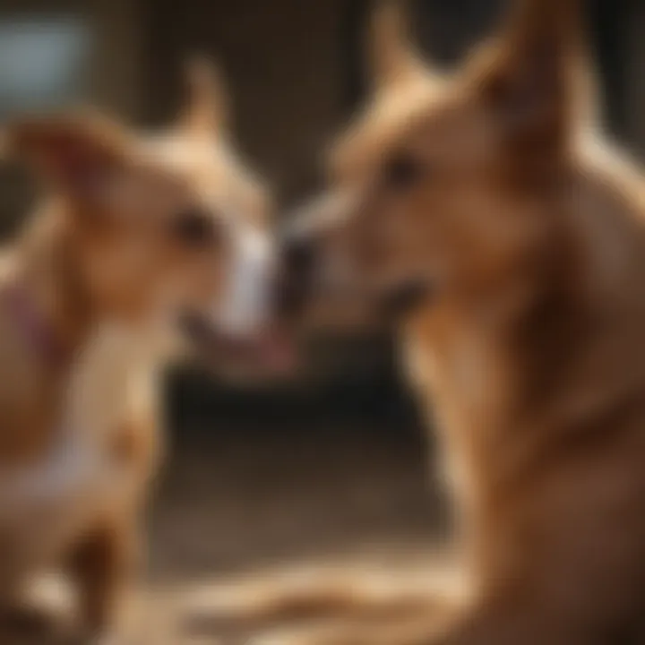 A joyful dog playing with its owner, symbolizing the bond formed through naming.