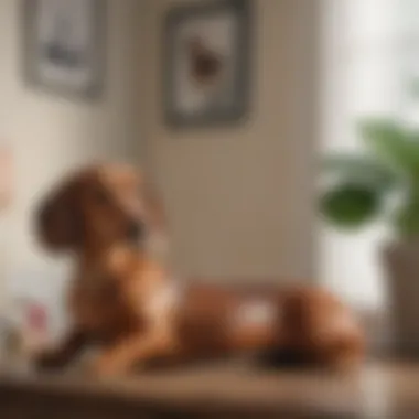 Charming decorative items featuring dachshund motifs
