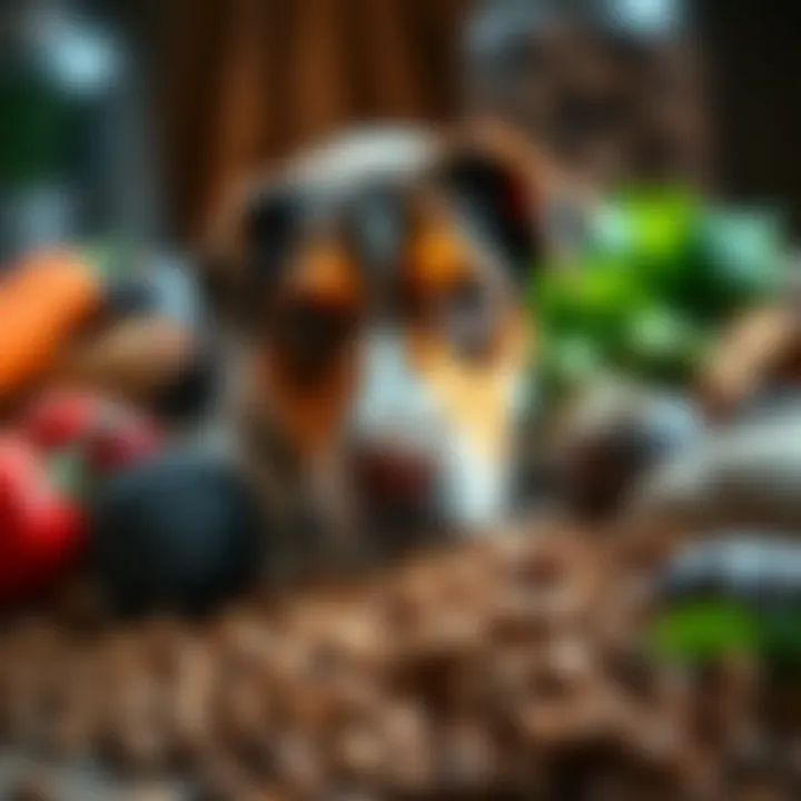 Premium Ingredients of Farmina Dog Food A close-up of high-quality ingredients used in Farmina dog food.