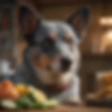 A Blue Heeler with a variety of quality ingredients