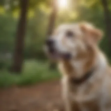 Active Lifestyle Supported by Grain-Free Diet Happy senior dog playing outdoors with energy and vitality