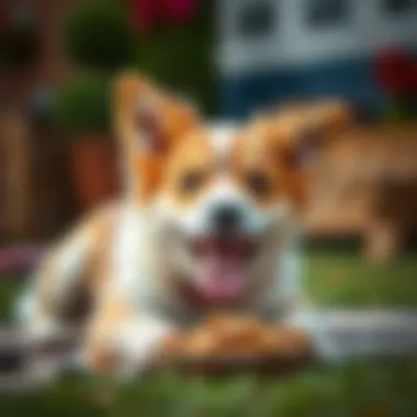 A Happy Pup with Nulo Dry Dog Food Happy dog enjoying Nulo dry food