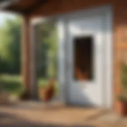 Automatic poultry door showcasing advanced technology