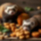 Delicious Ferret Treats Healthy treat assortment for ferrets