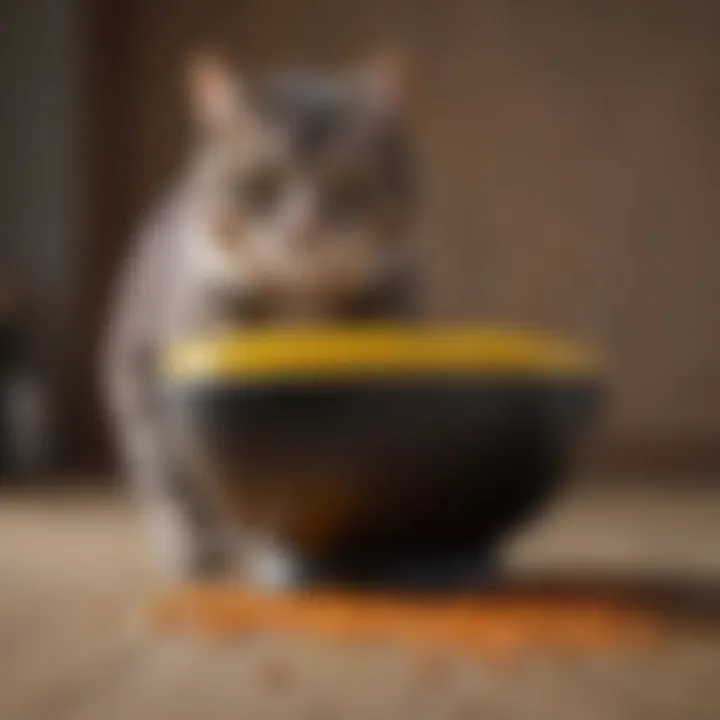 Materials used in heavy cat food bowls