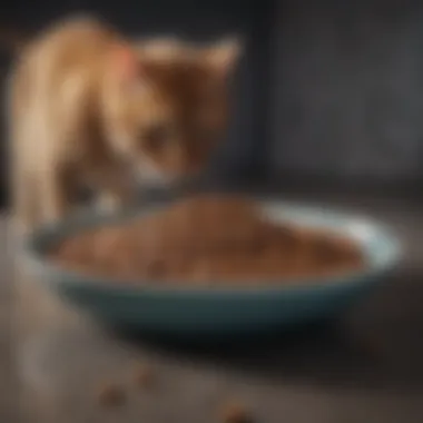 Comparison of different sizes of heavy cat food bowls