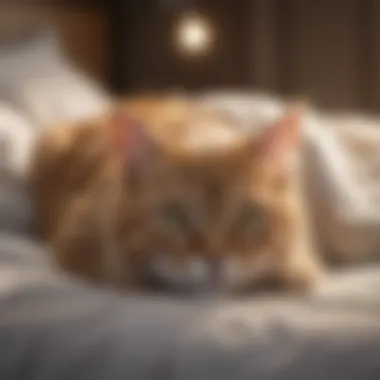 Maintaining a Clean Sleeping Space Clean bedding with a cat avoiding it