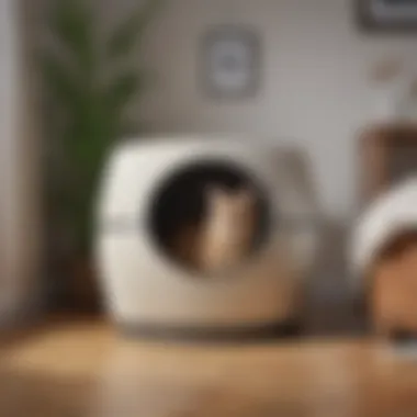 Optimal Litter Box Placement Cat litter box in a well-arranged corner