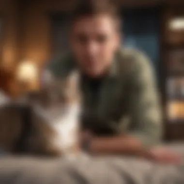 Building a Bond with Your Cat Owner interacting with a cat in a cozy environment