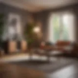 Cozy living room free of cat odor