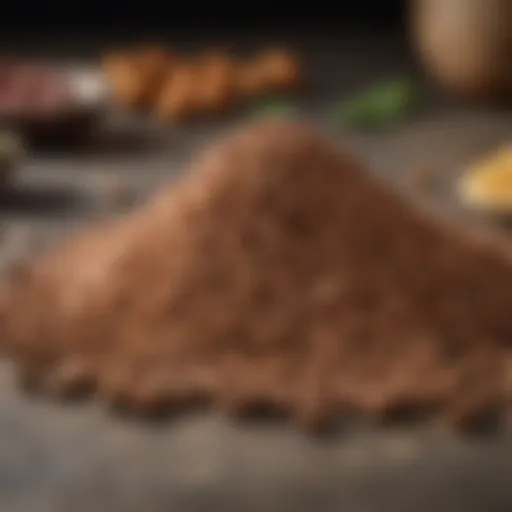 Essential ingredients for homemade dog food pellets including grains and meats