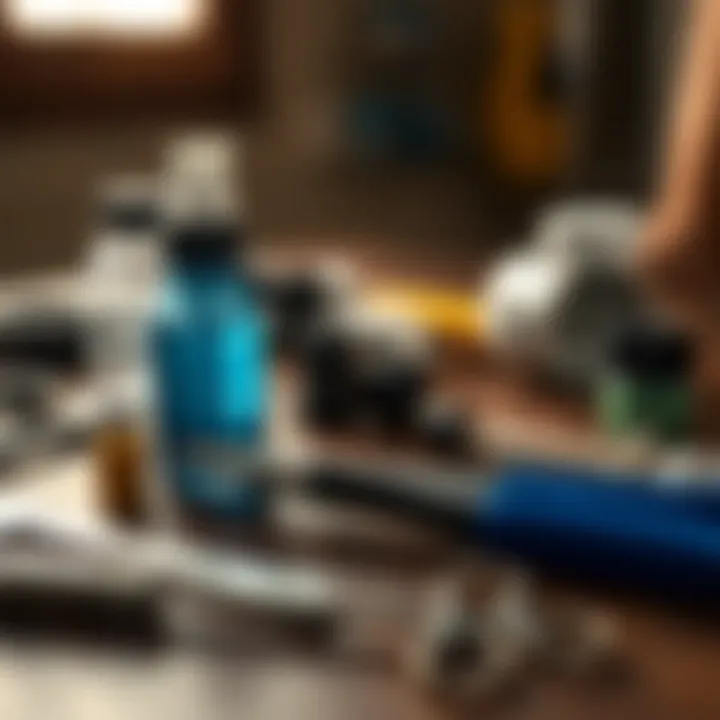 Essential tools for tick removal on a table