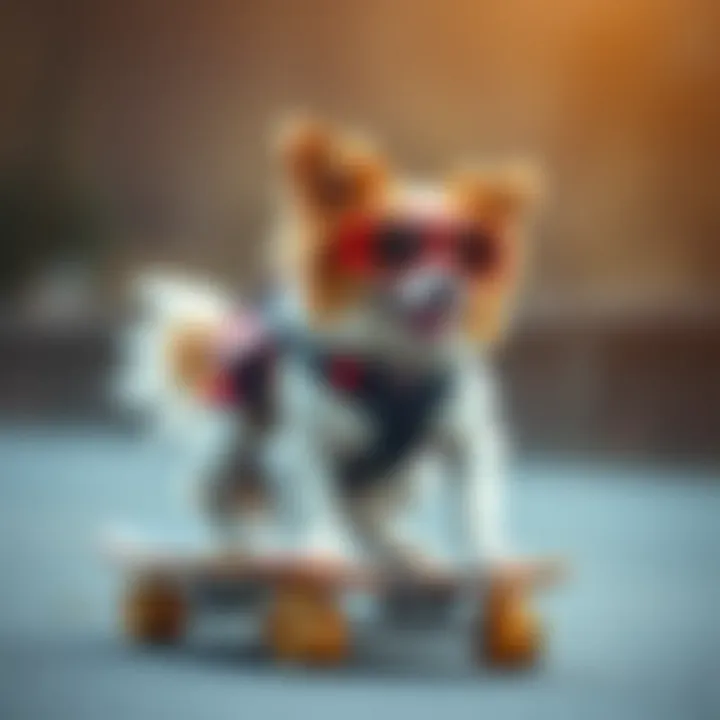 Safety Equipment for Skateboarding Dogs Safety gear for dogs while skateboarding