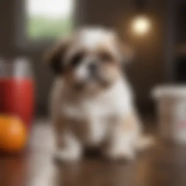 A structured routine for a Shih Tzu puppy's daily activities