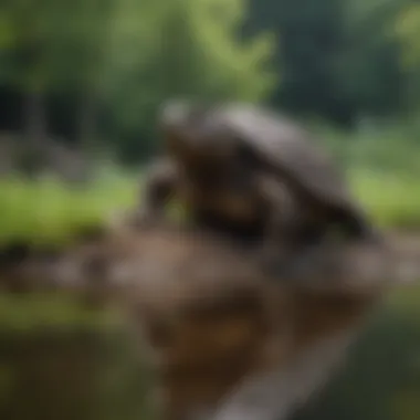 Ideal Habitat for Hypo Snapping Turtles A well-maintained habitat setup for hypo snapping turtles.