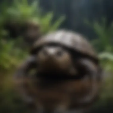 Aquatic Environment for Hypo Snapping Turtles A close-up of hypo snapping turtles in a suitable aquatic environment.